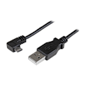 Miniatyrbillede 2 af 2: Ladekabel Micro USB - StarTech.com - 1 m - USB-A til Micro-B - L-formet - 0,25 mm²