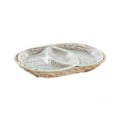 Miniatyrbillede 1 af 3: Aperitif plateau - DKD Home Decor - Naturlig Transparent Glas - 38 x 25 x 4 cm - Rektangulær - Voksen Transparent