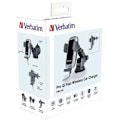 Miniatyrbillede 3 af 3: Verbatim FWC-03 Pro Qi Fast Trådløs Biloplader USB Induktiv Ladestation Sort Svart