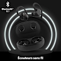 Pikkukuva 2 / 6: T'nB - Langattomat kuulokkeet, Bluetooth-urheilukuulokkeet, in-ear, kosketusohjaus, 30 tunnin akunkesto, integroitu mikrofoni - musta