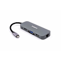 Miniatyrbillede 1 af 4: NILOX TYPE C DOCKINGSTATION A 3X USB 3.0 1X HDMI 1X VGA 1X TYPE C 1