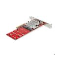 Pikkukuva 2 / 4: M.2 SSD-adapteri - STARTECH - X8 DUAL - PCIe NVMe/AHCI - 1 To - PCI Express 3.0 - Musta