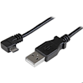 Miniatyrbillede 1 af 2: Ladekabel Micro USB - StarTech.com - 1 m - USB-A til Micro-B - L-formet - 0,25 mm²