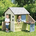 Miniatyrbillede 2 af 6: Smoby Life - Smuk Hus + Sommerkøkken - Grillplade og Vask - 17 tilbehør - Genbrugsmateriale - Fra 2 År