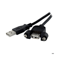 Pikkukuva 3 / 3: Paneeliasennus USB 2.0 -kaapeli - STARTECH - 30 cm - Musta