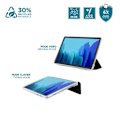 Miniatyrbillede 3 af 6: Beskyttelsesskal til Samsung Galaxy Tab A9+ 11'' - Stødabsorberende Transparent/Sort Etui med Stylusbærer - MOBILIS Klar/svart