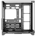 Miniatyrbillede 4 af 6: Mars Gaming MC-Vision ATX-kasse med triple hærdet glas, rammefri, dobbelt kammer design, USB 3.0, sort