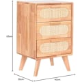 Pikkukuva 2 / 2: Kommode - HOME ESPRIT - Luonnollinen - Kautschukpuu - 43 x 52 x 33,5 cm - Monivärinen Flerfärgad