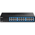 Miniatyrbild 2 av 2: Bordskswitch - Ej specificerad - 24 portar - Extern strömförsörjning - Gigabit Ethernet