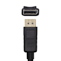 Miniatyrbillede 4 af 4: Kabel - nappe integration Aisens - A124-0129 - A124 - 0129 - Kabel 4 K (60Hz, DP/m-DP/M, 2 M) Sort