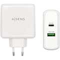 Miniatyrbillede 1 af 2: AISENS CARGADOR 48W 1xUSB-C PD3.0 30W 1xUSB-A QC3.0 18W Hvid Vit