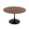 Miniatyrbillede 1 af 3: Spisebord - Versa - 73 x 120 x 120 cm - MDF-træ - Metal - 6 pladser kastanj