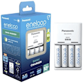 Miniatyrbild 3 av 3: NiMH-laddarblock med Panasonic Basic BQ-CC51-batterier + 4x eneloop AA