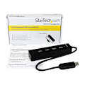 Pikkukuva 2 / 3: USB 3.0 Hub - StarTech.com - ST4300PBU3 - 4 porttia - Integroitu kaapeli - Musta