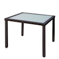 Miniatyrbild 3 av 4: Aktivt bord + 4 stolar set - Vit - Rektangulär - Metall