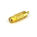 Miniatyrbillede 2 af 2: A/V Adapter - STARTECH - RCACOAXMF - 1 x F Female - 1 x RCA Male - Guld