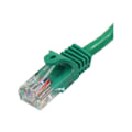 Miniatyrbillede 3 af 3: STARTECH 3m Hookless Cat5e UTP netværkskabel - Anti-Snag RJ45 Ethernet ledning - M/M - Grøn