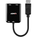 Pikkukuva 2 / 2: DisplayPort-keskitin 2 HDMI-porttiin - LINDY - Sovitin - 2 x 4K 30 Hz - AMD/NVIDIA/Intel-yhteensopiva - Musta