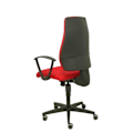 Miniatyrbillede 4 af 4: Ergonomisk kontorstol PIQUERAS Y CRESPO Leganiel - Synkronmekanisme, faste armlæn - Rødt stof