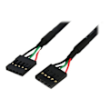 Pikkukuva 2 / 2: Kaapeli - StarTech - IDC-5 - 45 cm - USB - F/F - Musta