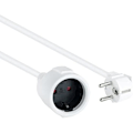 Miniatyrbillede 1 af 2: Forlænger strømkabel - NANO KABEL - 10.22.0603-W - 16A - 250V - 100% kobber