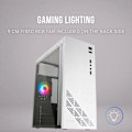 Miniatyrbillede 2 af 4: ATX Spilhus - Mars Gaming - MC100 Hvid - FRGB 9cm Blæser - Convect-Cool Ventilation - RGB Belysning