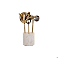 Miniatyrbillede 1 af 3: Cocktailboks i rustfrit stål og marmor DKD Home Decor guld/silver