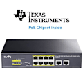 Miniatyrbillede 4 af 4: Cudy FS1010P Switch 10-100M PoE+ 10 porte, 120 W, 8 * 10-100Mbps PoE+ porte, CCTV-VLAN-tilstand, 802.3af- 802.3at