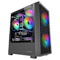 Miniatyrbild 4 av 4: Gaming Chassi - Mars Gaming - MC-VORTEX - MicroATX - Härdat Glas - 3 FRGB 120mm Fläktar