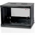 Miniatyrbillede 1 af 3: Coffret 19 6U Sort vægmonteret fast dybde 320 mm