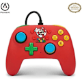 Miniatyrbillede 1 af 2: Nintendo Switch OLED og Lite kablet controller - POWERA - Super Mario - Vibration Super Mario färgschema