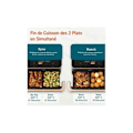 Pikkukuva 3 / 6: Ilmafriteuse - COSORI - Twinfry Chef Edition - 10 Litraa - 2800 W - Lämpötila 35°C-240°C Svart / Koppar