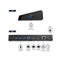 Miniatyrbild 4 av 5: USB 3.0 dockningsstation - STARTECH.COM - DisplayPort 4K - 2 videoutgångar HDMI/DP - GbE-port - Svart