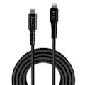 Miniatyrbillede 2 af 4: USB-kabel - LINDY - 31285 - Lightning-connector - USB-C han - 0,5 m sort