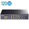 Miniatyrbillede 1 af 4: Cudy FS1010P Switch 10-100M PoE+ 10 porte, 120 W, 8 * 10-100Mbps PoE+ porte, CCTV-VLAN-tilstand, 802.3af- 802.3at