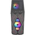 Miniatyrbild 3 av 6: PC-fodral - AEROCOOL - Volcan G v1 (svart) - Medium tower - ATX-format - Utan strömförsörjning