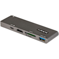 Pikkukuva 1 / 3: StarTech USB-C -moniporttinen sovitin MacBook Prolle/Airille - USB Type-C - HDMI 4K, 100 W virransyöttö, SD/MicroSD-paikka,