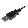 Pikkukuva 4 / 4: 50 cm vasemmalle kulmassa USB-mikro-USB-kaapeli - STARTECH - Musta - Suojattu