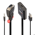 Miniatyrbillede 1 af 4: Lindy audio - video indgangsadapter - 38284 - VGA - lyd til HDMI konverter