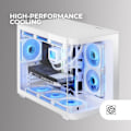 Miniatyrbild 3 av 4: Mars Gaming MC-FUSIONM Spelchassi Micro-ATX Vitt