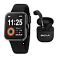 Miniatyrbillede 1 af 4: Coffret SECTOR Smartwatch til Mænd i Sort Silikone og Trådløse Øretelefoner - 241485 Svart