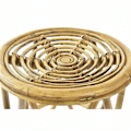 Miniatyrbillede 3 af 3: sidebord i brunt tropisk rattan (38 x 38 x 41,7 cm)
