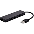 Miniatyrbild 1 av 2: USB Hub - T'nB - 4 USB-A-portar - Självförsörjande - Överföringshastighet 480 Mbps - Svart