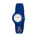 Miniatyrbillede 3 af 3: Montre - Hip Hop - Dansant Dans La Lumière - Silikonarmbånd - Vandtæt 5 ATM - 32 mm Blå