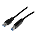 Pikkukuva 2 / 3: USB 3.0 A–B -sertifioitu kaapeli - STARTECH.COM - 1 m - Musta