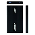 Miniatyrbillede 1 af 3: Eksternt kabinet TooQ TQE-2524B HD 2,5'' SATA III-USB 3.0 FAT32 / NTFS / eXT2 / HFS Aluminium Sort