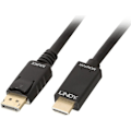 Miniatyrbillede 1 af 2: LINDY DisplayPort-kabel til HDMI 4K30 (DP: passiv) - 2m