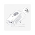 Miniatyrbillede 2 af 6: TPLINK AV1000 2P Gigabit Passthrough PW AV1000 2-Port Gigabit Passthrough Powerline Starter Kit