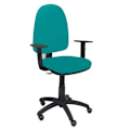 Miniatyrbillede 2 af 2: Model 04CPBALI39B10RP Ergonomisk kontorstol med permanent kontaktmekanisme, højdejusterbare og parkethjul