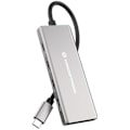 Miniatyrbild 2 av 2: CONCEPTRONIC HUBBIES17G Hub 7 portar USB 3.2 Gen 2, 10 Gbps, USB-C x 4, USB-A x 3, 100 W USB PD, aluminiumhölje